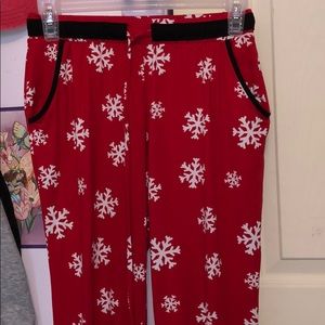 No Boundaries Snowflake Pajama Pants
